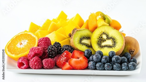 Colorful fruit platter
