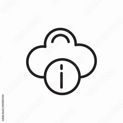 cloud information
icon vector 