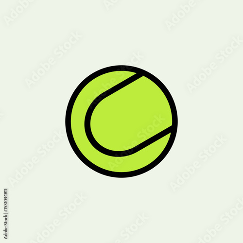 tennis ball illustration. padel ball vector design