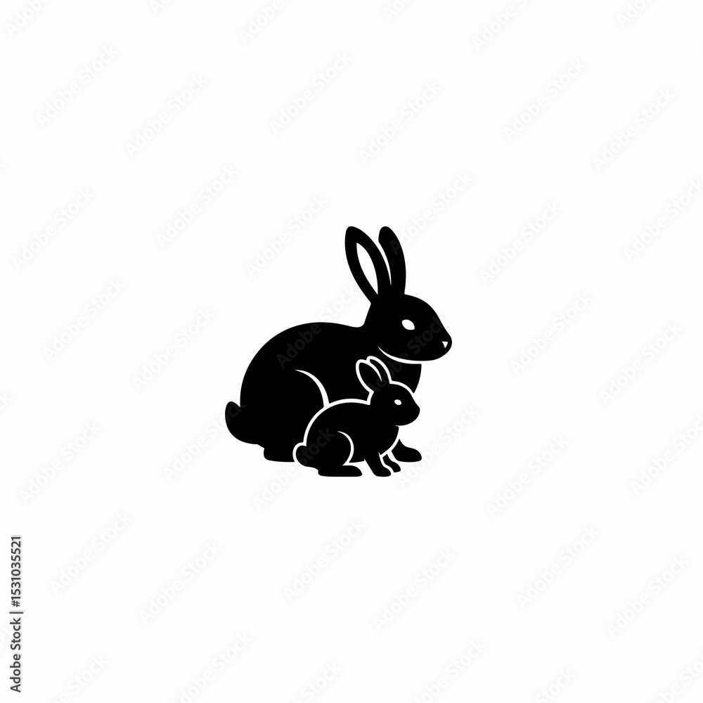 Obraz premium rabbit vector art খরগোস 
