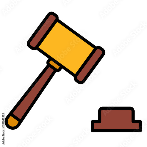judge hammer icon
