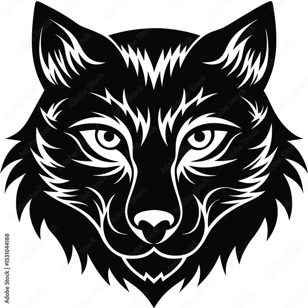 Fototapeta premium Intense Animal Eyes Close Up Vector