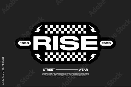 typography vector asset poster and tshirt printing for streetwear suitable for printing	
