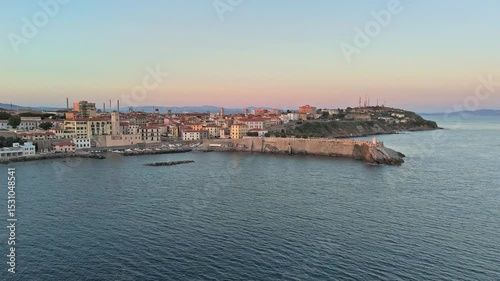 Piombino is an Italian town in the province of Livorno, Tuscany, Italy. High quality footage in 4k format