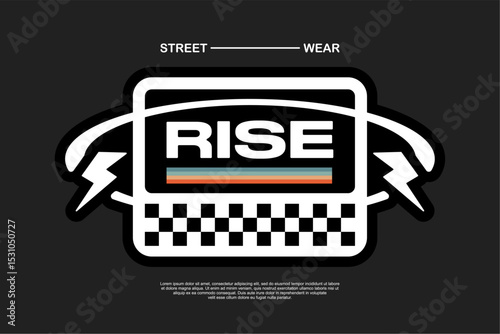 typography vector asset poster and tshirt printing for streetwear suitable for printing	