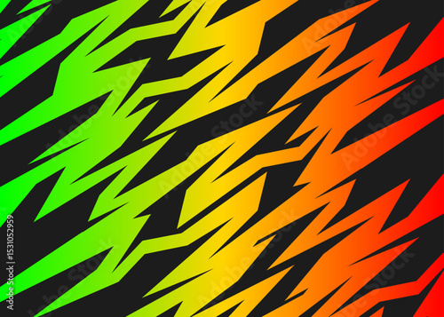 Abstract background with colorful sharp and slash line pattern