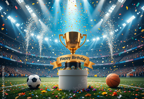 Happy birthday on field