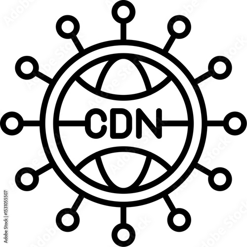 Content Delivery Network Icon