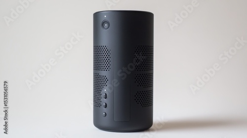 Black cylinder audio device
