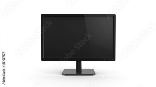 Black computer monitor