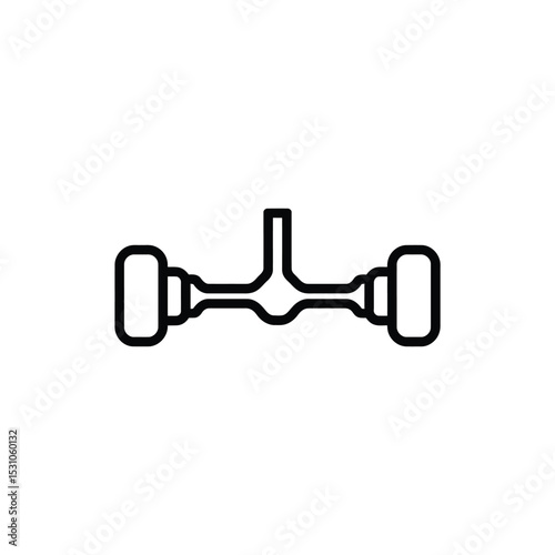 Rear Axle Icon Automotive Mechanical and Engineering Representation