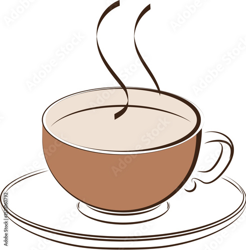 Coffee cup icon. Set of vector cups with coffee.Tea cup logo.coffee cup icon vector, line sign
