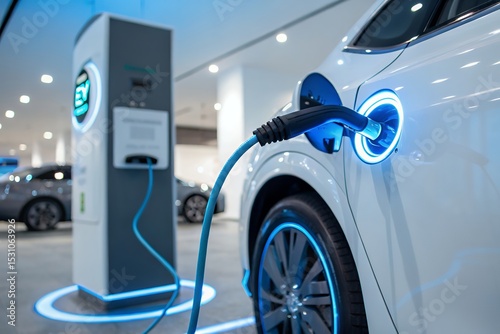Electric Vehicle Charging Station Futuristic Design and Technology