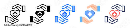 Medical Cross Icon Multiple Style