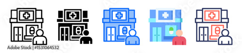 Pharmacy Icon Multiple Style
