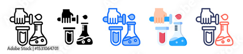 Lab Test Icon Multiple Style