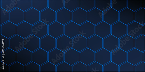 Seamless Hexagon Grid Pattern with Subtle Gradient Shading: Perfect for Web Design, and Decorative Elements