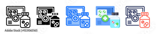 Emergency Kit Icon Multiple Style