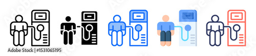 Dialysis Machine Icon Multiple Style