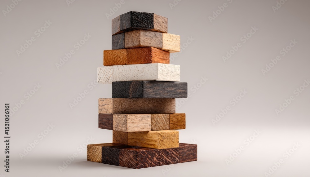 custom made wallpaper toronto digitalStack of multi-colored wooden blocks