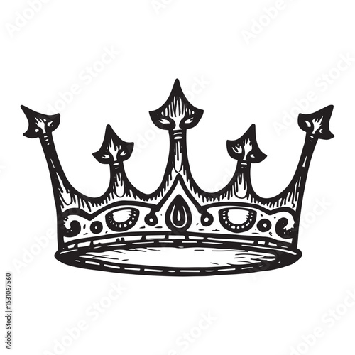 royal crown vector