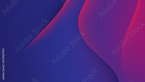 Vibrant Abstract Background with Blue and Magenta Curves