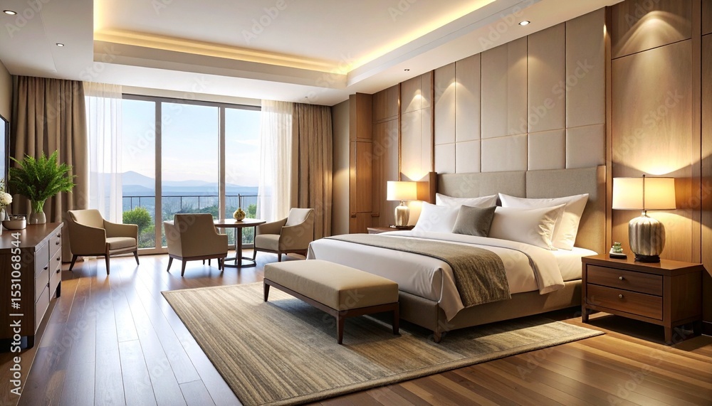 Fototapeta premium interior of a bedroom