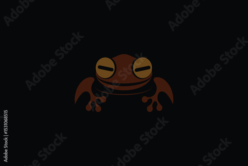 Frog and coffee logo design