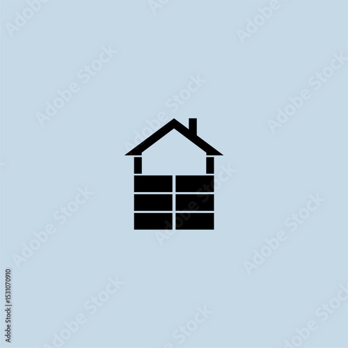 building logo vector, construction logo, house logo on transparent background