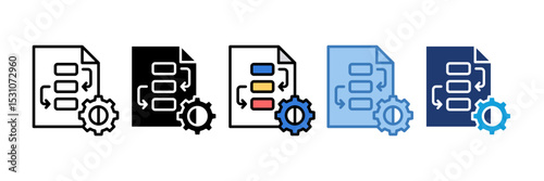 Workflow Icon Element For Design