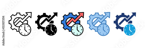 Time Management Icon Element For Design
