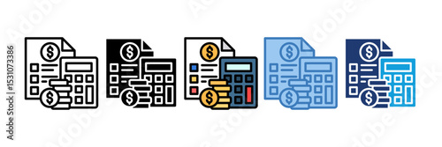 Budgeting Icon Element For Design