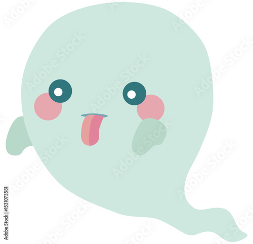 かわいいお化けのイラスト ベクター素材