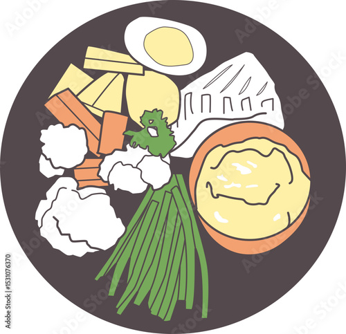 Assiette d'aïoli
