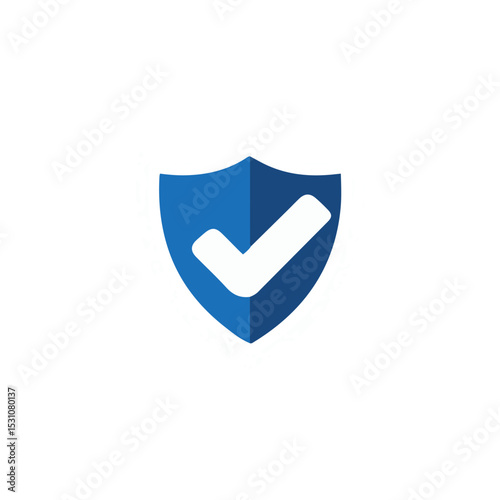 Secure Shield Checkmark Vector EPS Icon