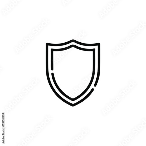 Protective Shield Icon Vector EPS Illustration for Security, Safety, and Protection Concepts