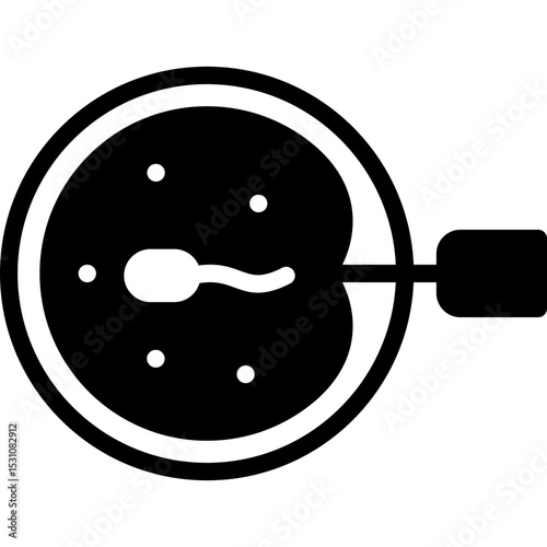insemination icon illustration design with solid