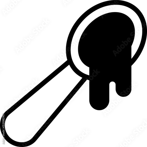 porridge icon illustration design with solid