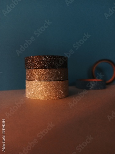 washi tape with glitter photo