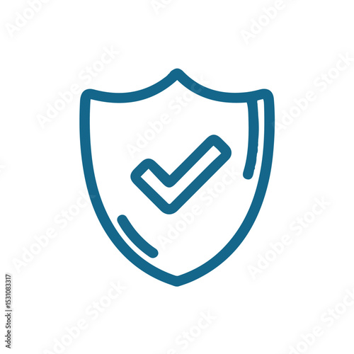 Approved Security Shield Icon Vector EPS Graphic for Website, App, and Presentation Designs