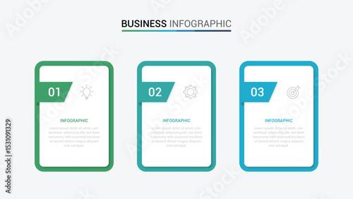 Business infographic template with 3 options, steps, process chart. Can be used for workflow layout, diagram, annual report, web design