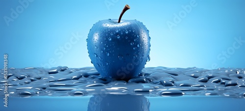 apple in Delfts Blauw, ai generative