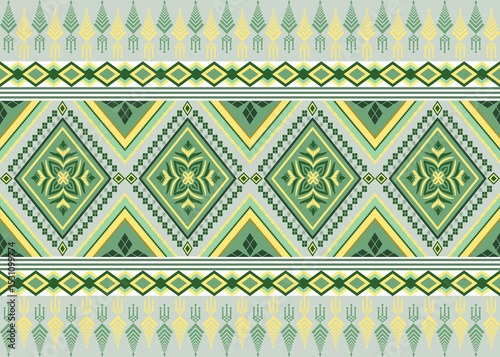 Geometric ethnic oriental traditional pattern