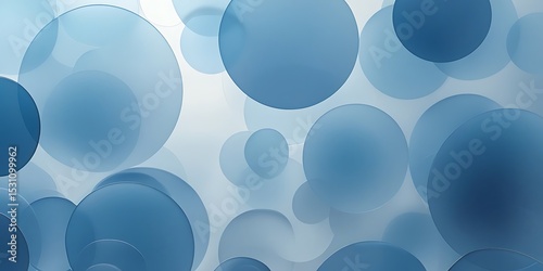Abstract blue circles background texture