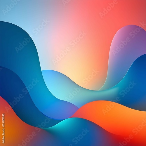 Colorful vibrant gradient background with flowing abstract shapes and soft lighting effects — perfect for phone wallpaper, digital UI, presentations, posters, and creative visual branding elements

