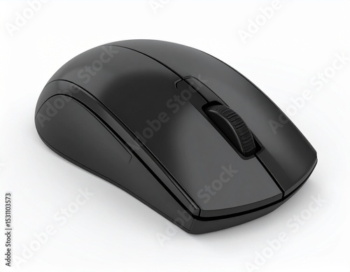 3D Render of a Mouse Isolated on White Background