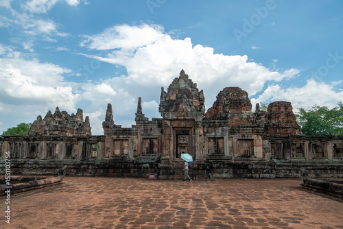 Prasat Hin Mueang Tam, The Khmer sanctuaries is located in Prakhon Chai District, Buriram Province, Thailand photo