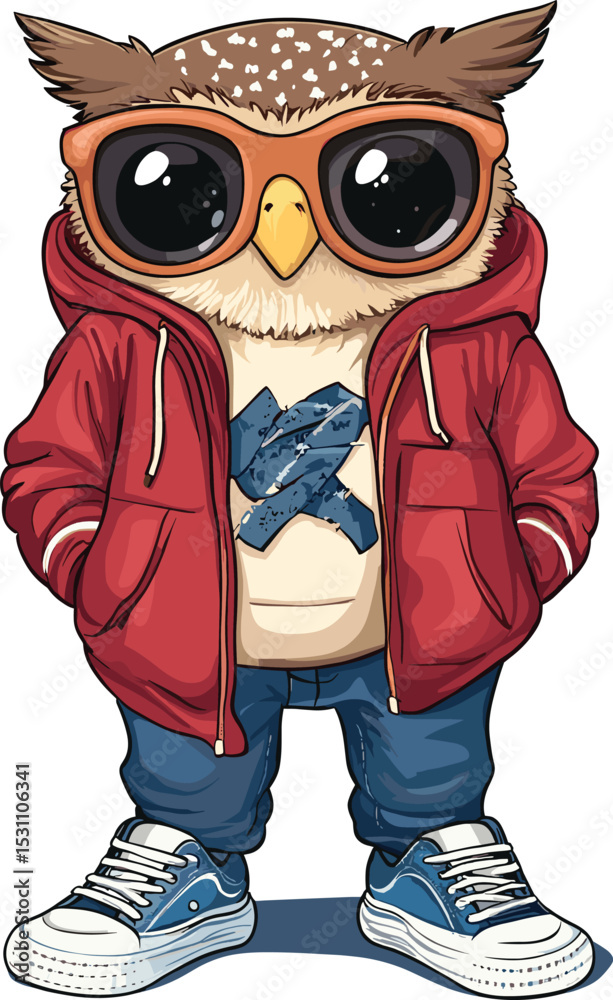 Naklejka premium Owl cartoon
