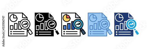 Market Research Icon Element For Design