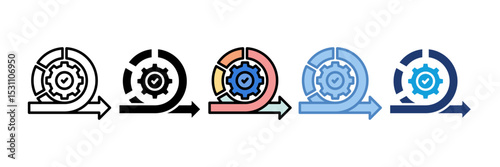 Agile Development Icon Element For Design